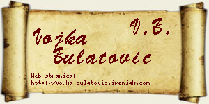 Vojka Bulatović vizit kartica